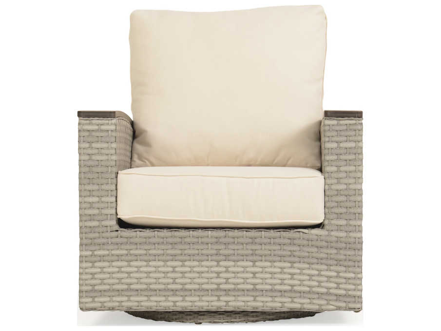 Watermark Living Quick Ship Adair Wicker Swivel Glider Patio Lounge Chair
