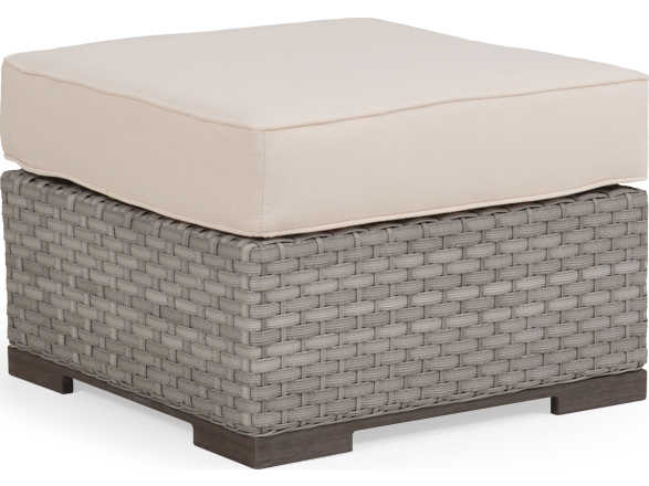 Watermark Living Quick Ship Adair Wicker Outdoor Patio Ottoman