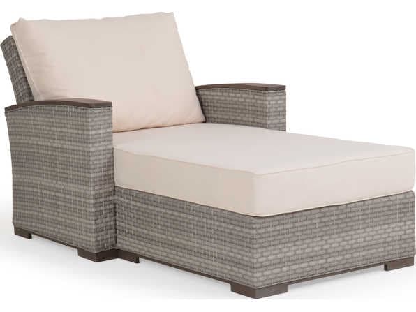 Watermark Living Adair Wicker Patio Chaise and a Half