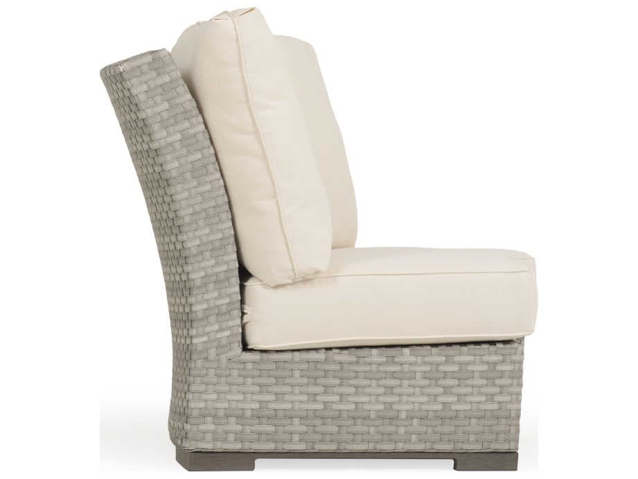 Watermark Living Adair Wicker 45 Degree Curved Outdoor Lounge Chair