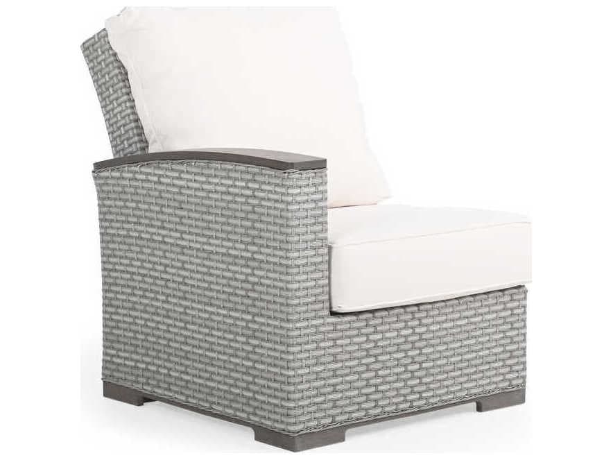 Watermark Living Adair Wicker Left Arm Facing Reclining Patio Lounge Chair