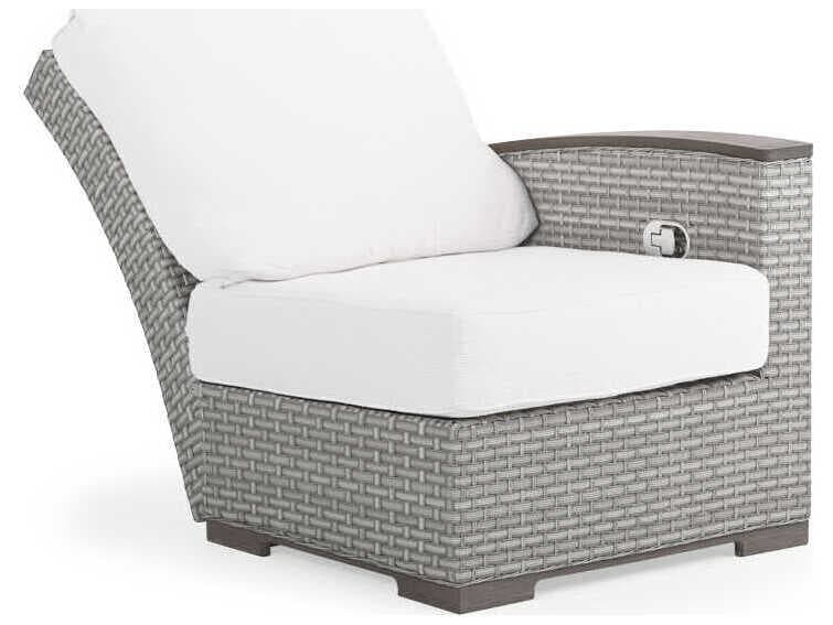 Watermark Living Adair Wicker Right Arm Reclining Outdoor Lounge Chair