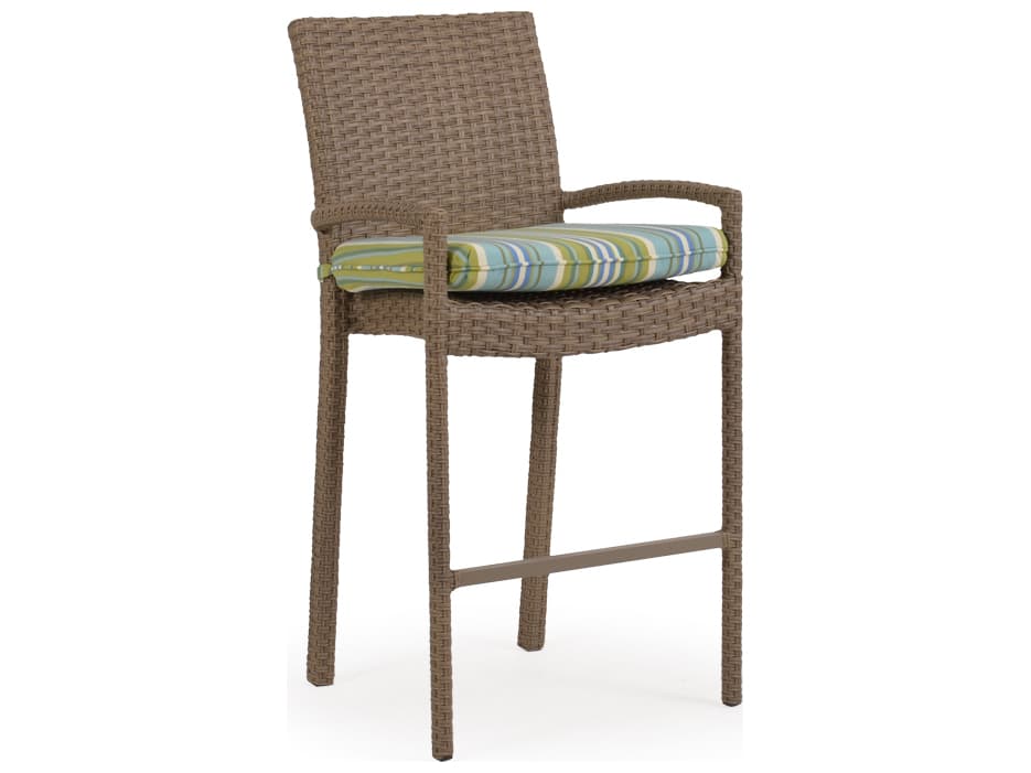 Watermark Living Seaside Wicker Bar Height Stool