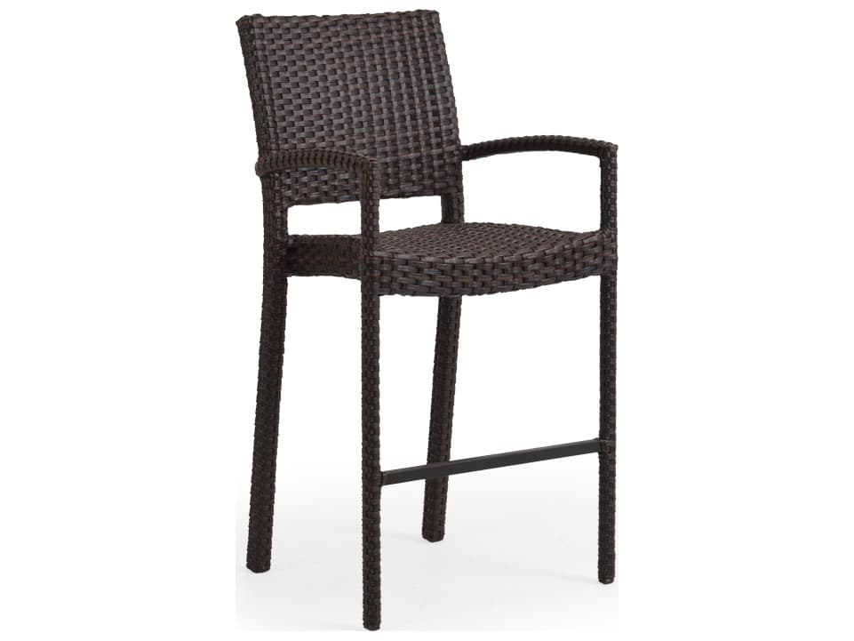 Watermark Living Seaside Wicker Bar Height Stool
