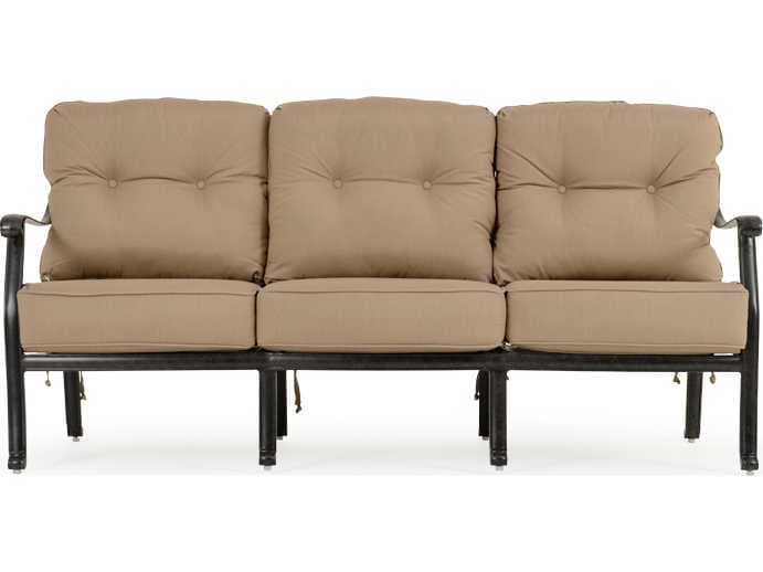 Watermark Living Quick Ship Dauphine Cast Aluminum Outdoor Sofa