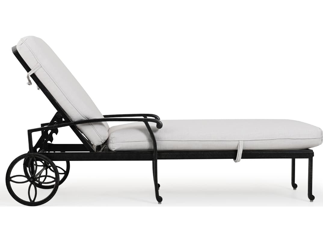 Watermark Living Dauphine Cast Aluminum Outdoor Chaise Lounge