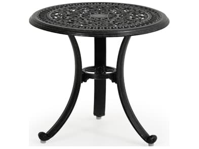 Watermark Living Dauphine Cast Aluminum Round Outdoor Patio End Table