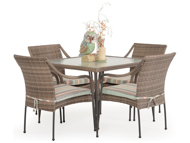 Watermark Living Augusta Wicker Outdoor Patio Dining Set