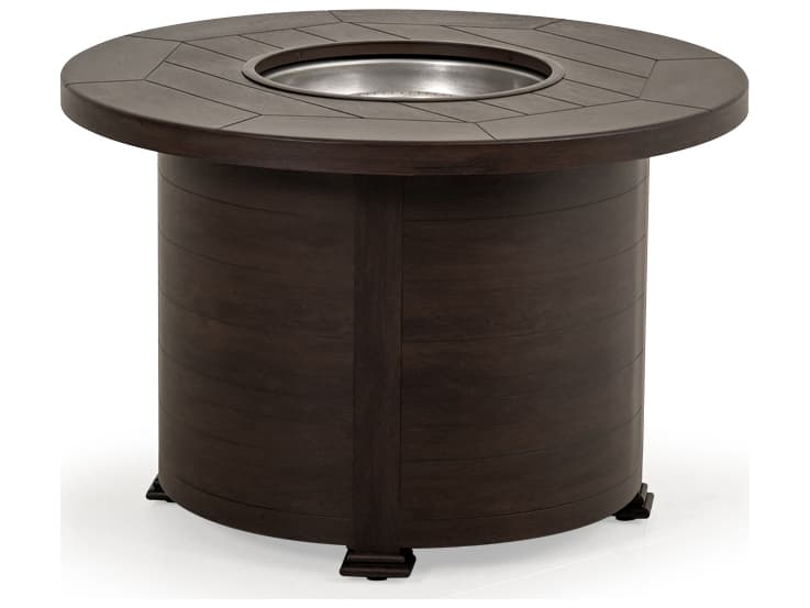 Watermark Living Laser Etched Fire Pits Round Table