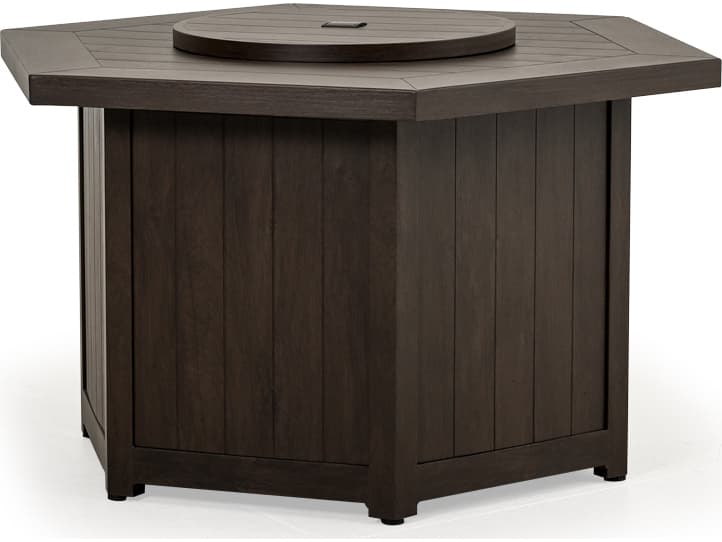 Watermark Living Laser Etched Fire Pits Hexagon Table