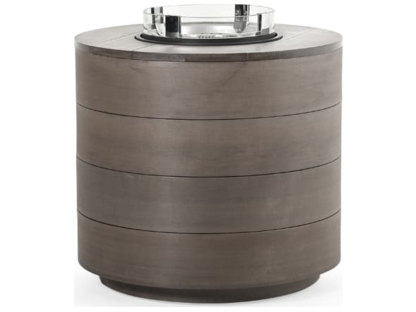 Watermark Living Miramar PoliSoul Round Outdoor Fire Pit Table