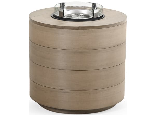 Watermark Living Miramar PoliSoul Round Outdoor Fire Pit Table