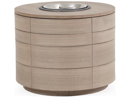 Watermark Living Miramar PoliSoul Round Outdoor Fire Pit Table