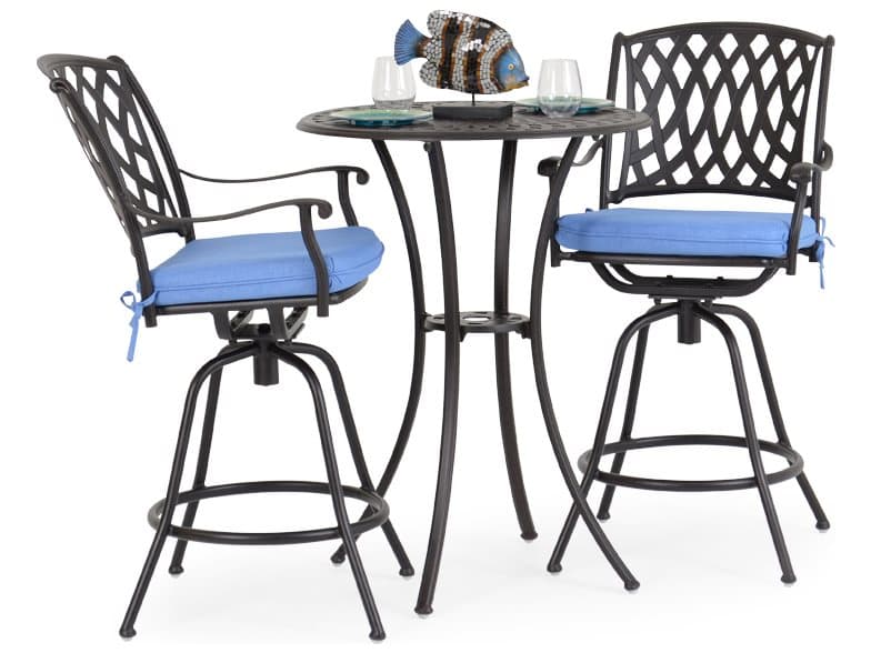 Watermark Living Oxford Cast Aluminum Bar Set