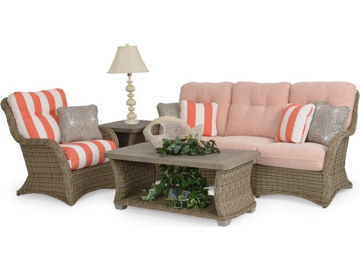 Watermark Living Riverside Wicker Outdoor Lounge Set