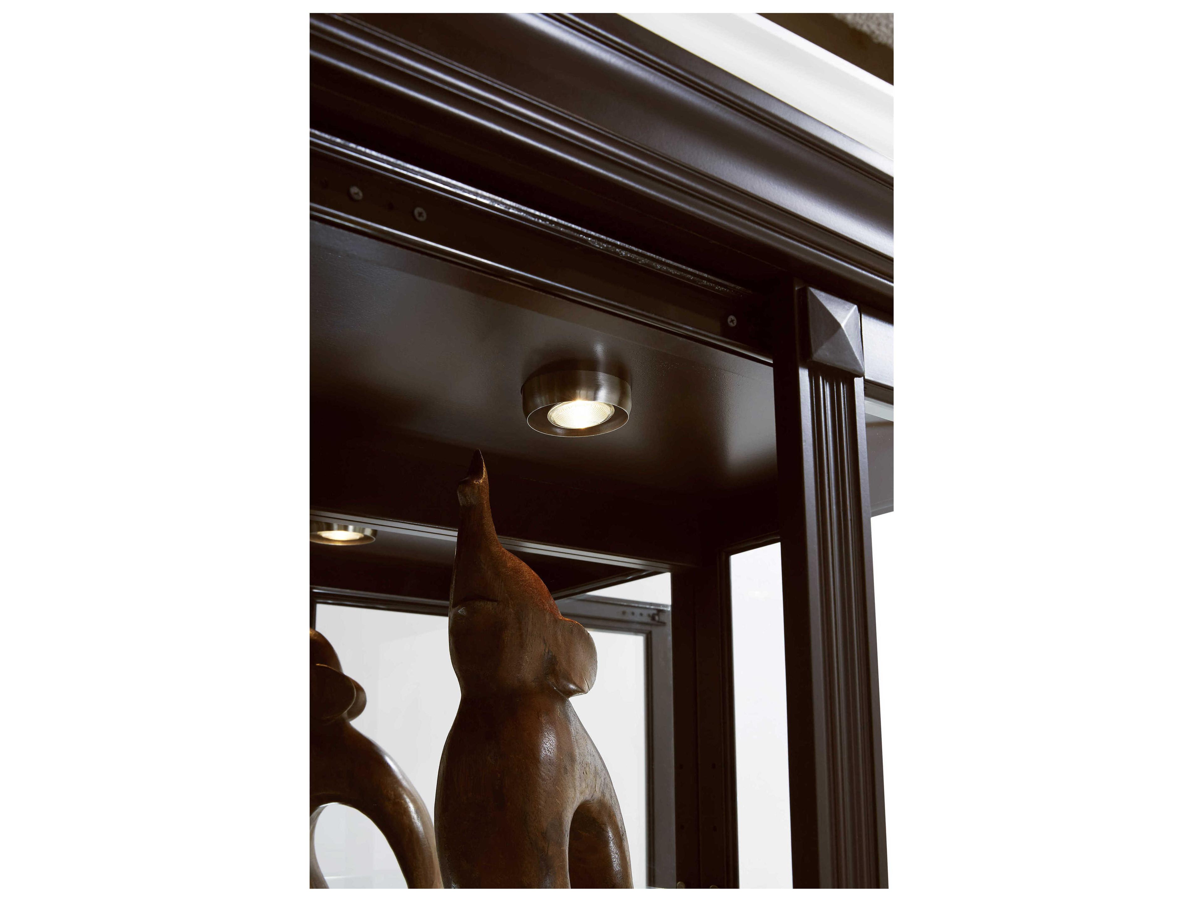 Pulaski Hardwood Deep Cherry Brown Curio Display Cabinet