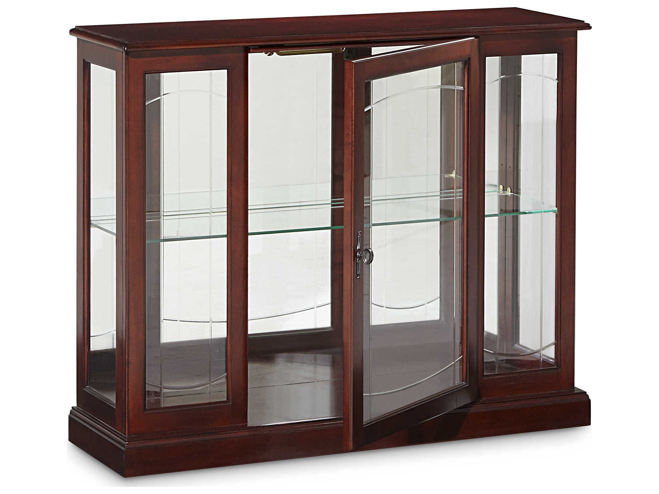 Pulaski Hardwood Brown Curio Display Cabinet