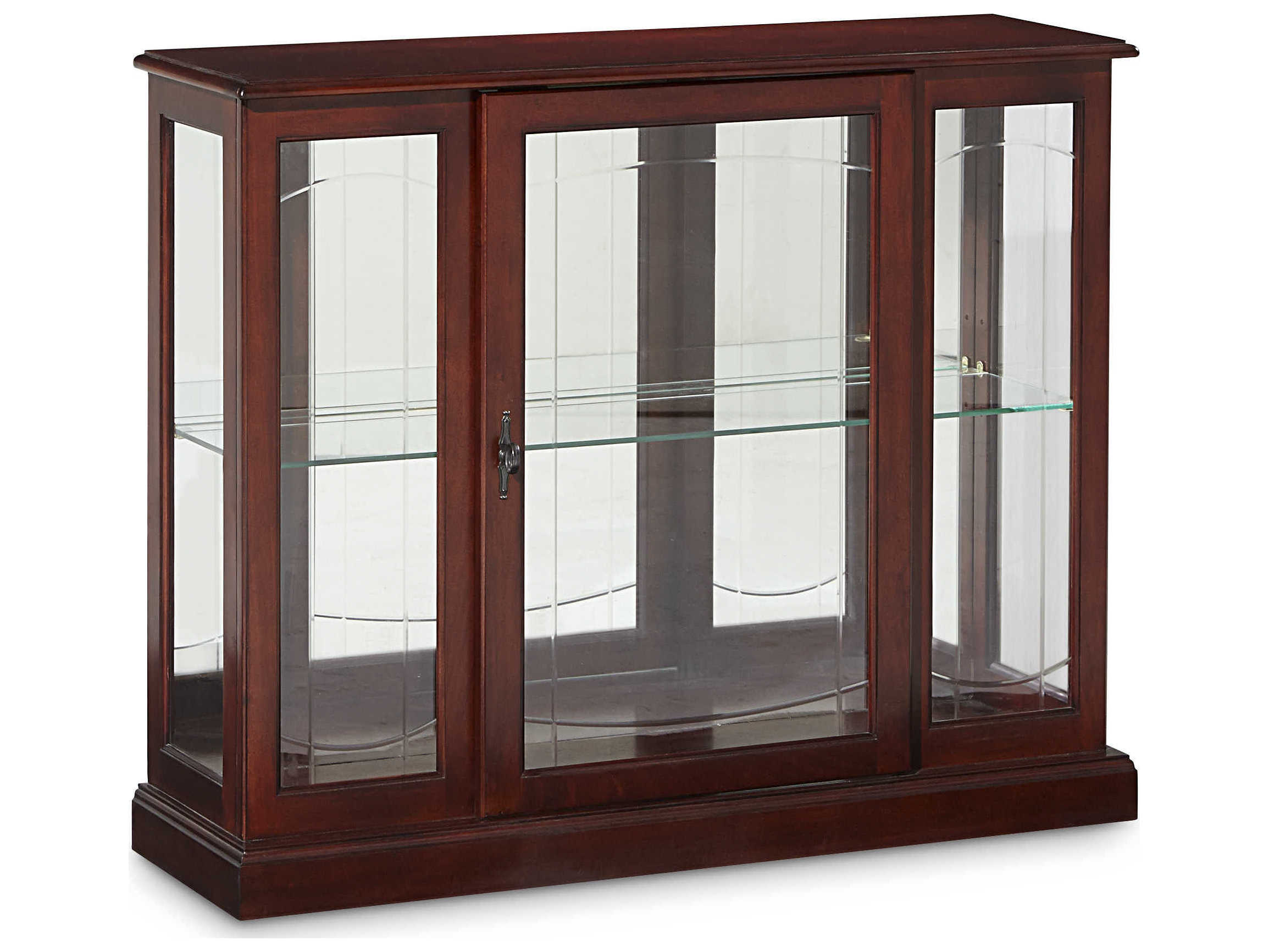 Pulaski Hardwood Brown Curio Display Cabinet