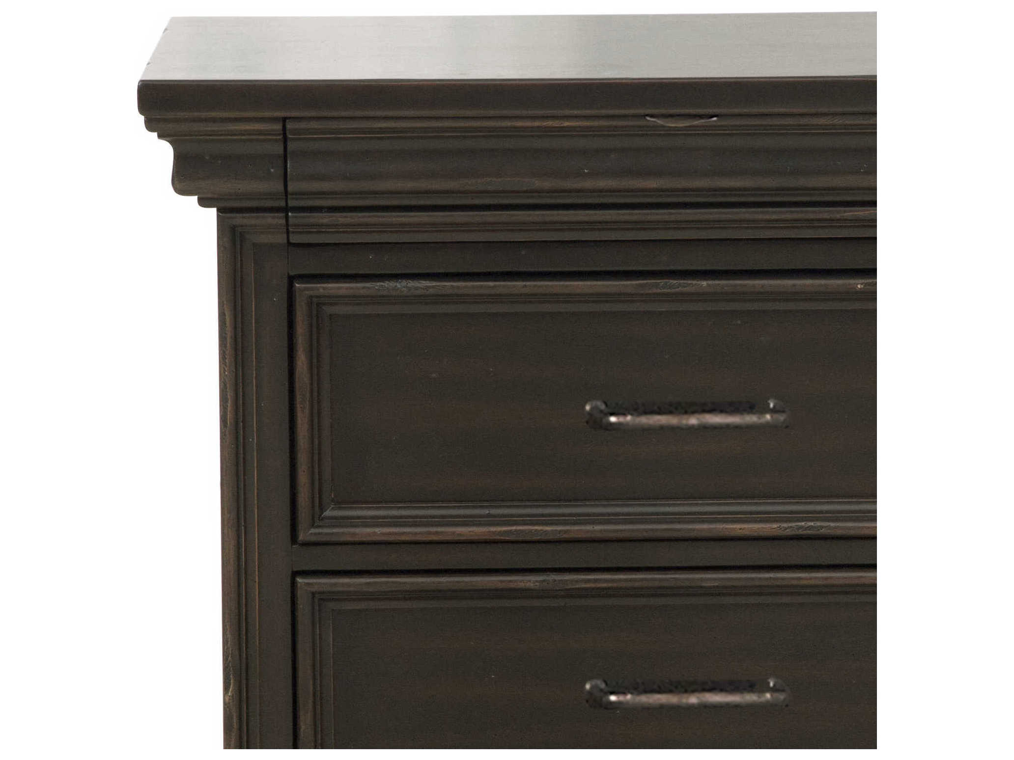 Pulaski Caldwell 2-Drawers Acacia Wood Nightstand