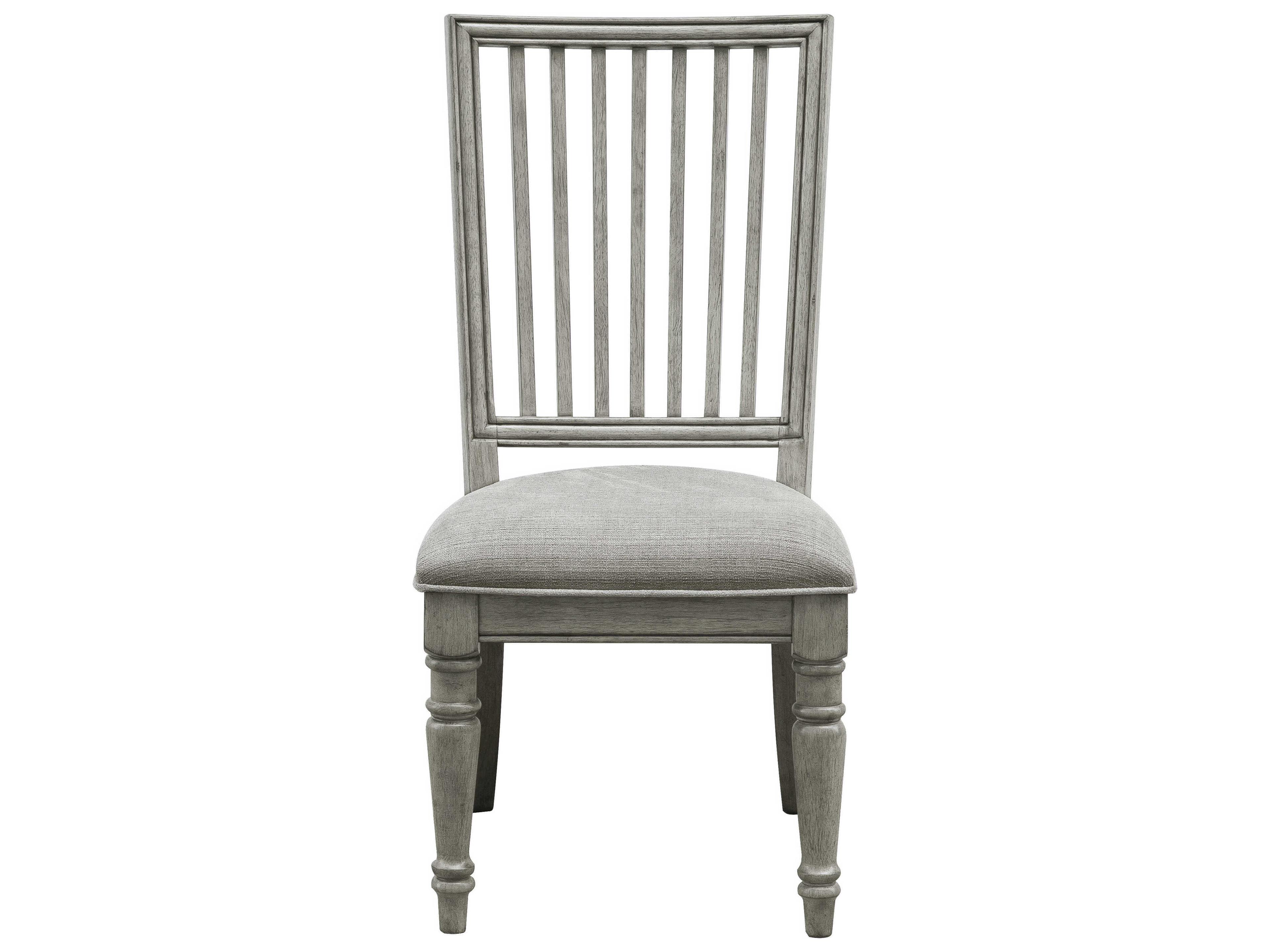 Pulaski Madison Ridge Oak Wood Gray Upholstered Side Dining Chair