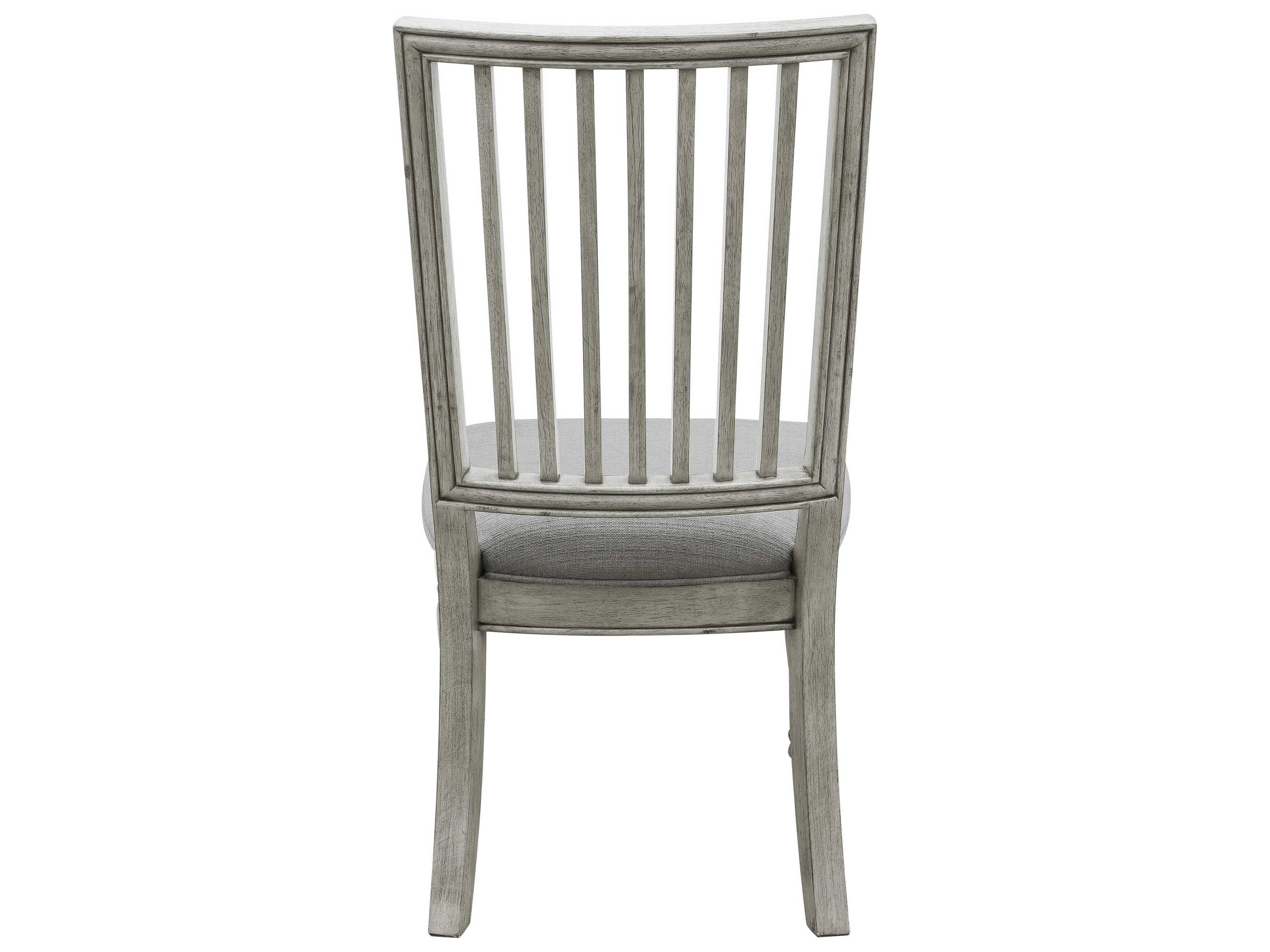 Pulaski Madison Ridge Oak Wood Gray Upholstered Side Dining Chair
