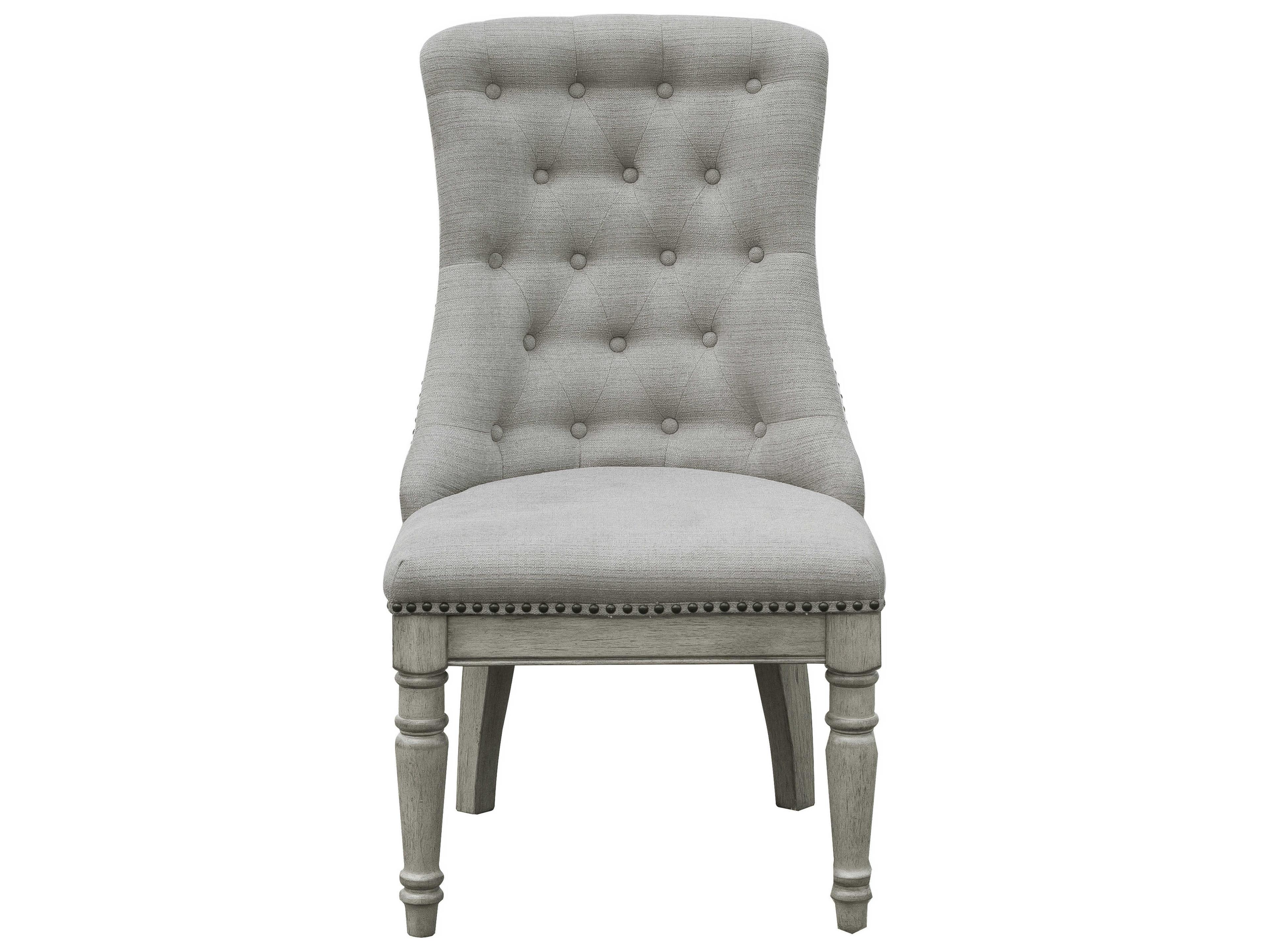 Pulaski Madison Ridge Rubberwood Gray Upholstered Side Dining Chair
