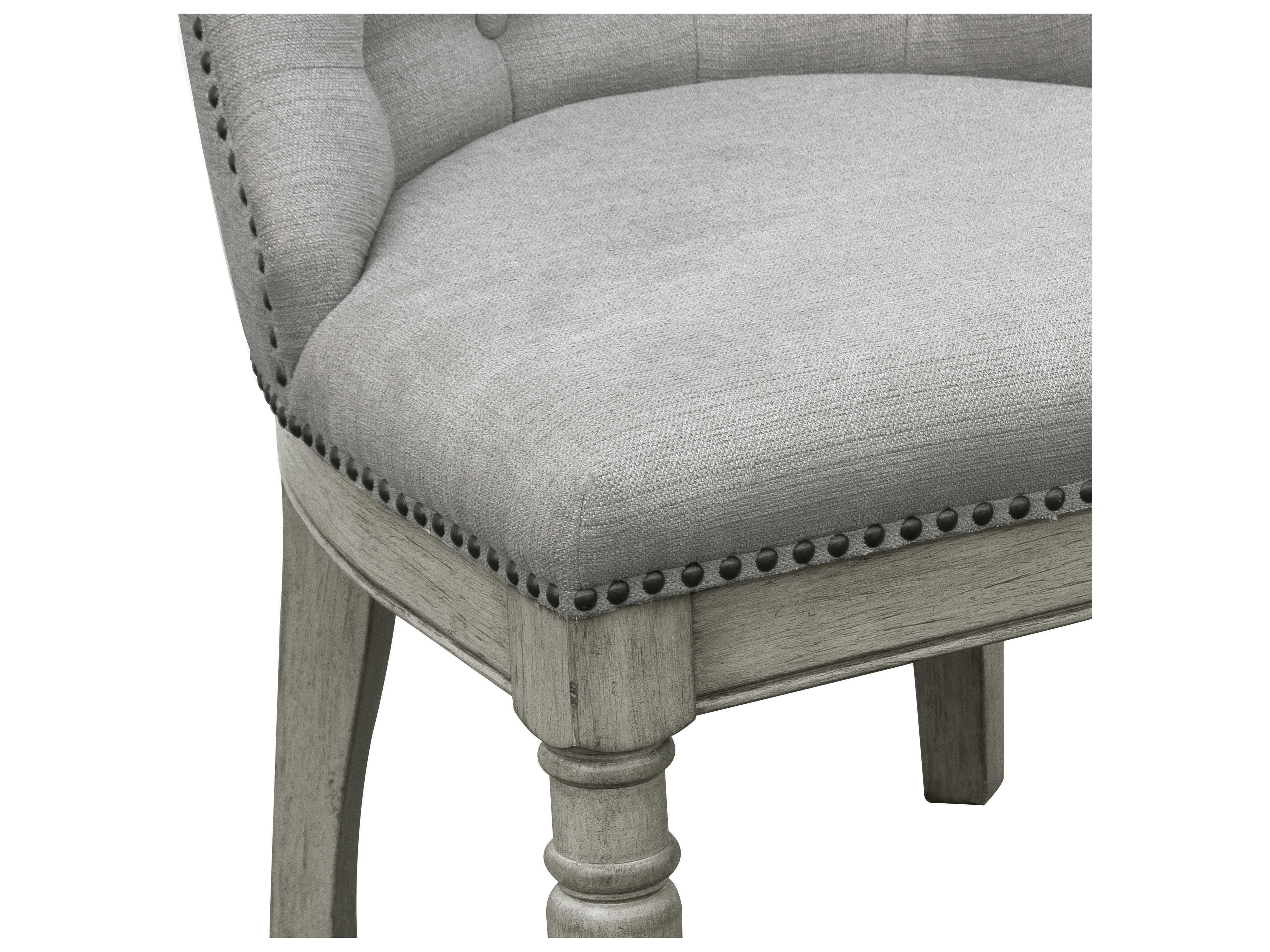 Pulaski Madison Ridge Rubberwood Gray Upholstered Side Dining Chair