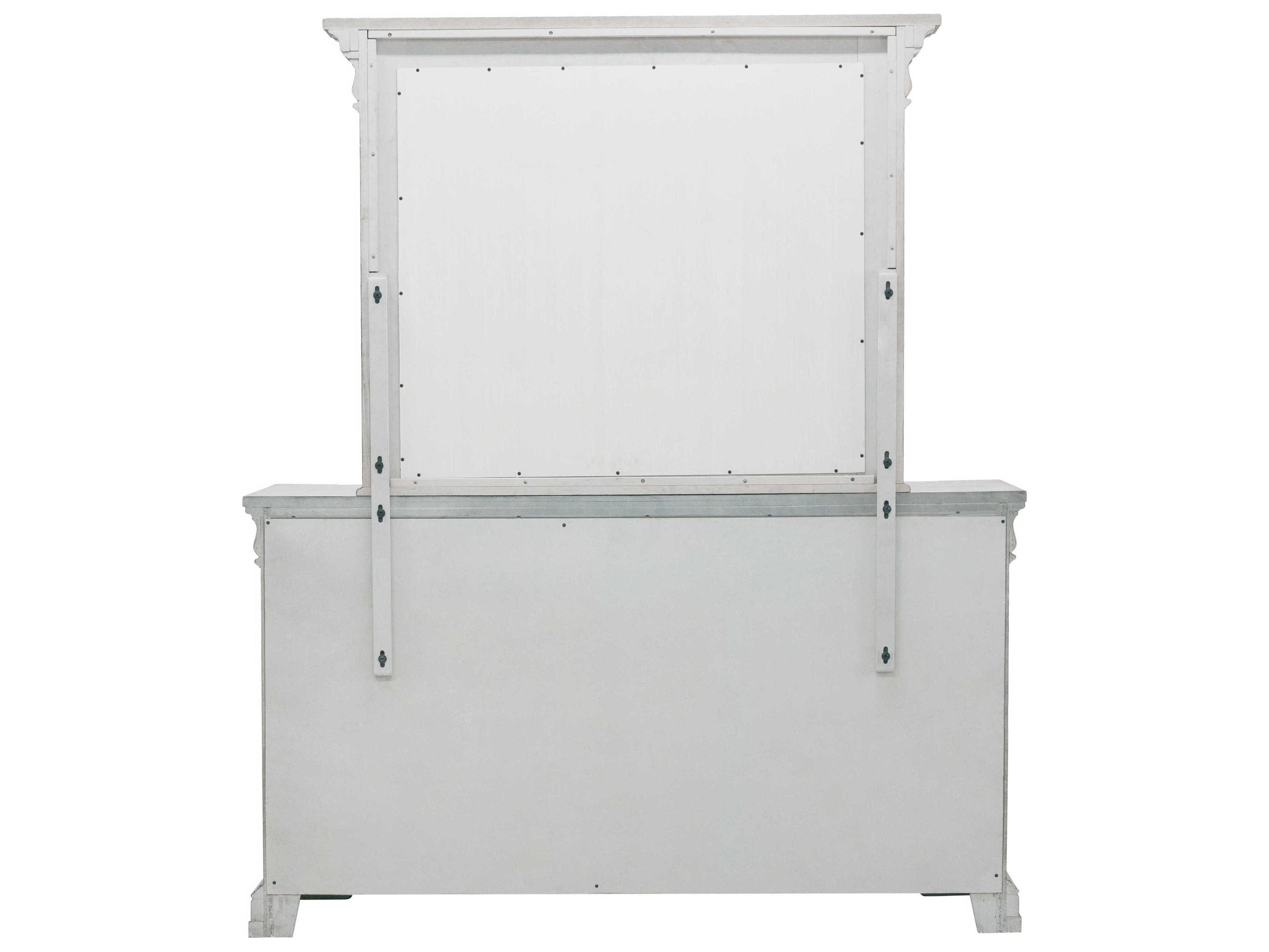 Pulaski Madison Ridge 10-Drawers Gray Oak Wood Dresser with Mirror