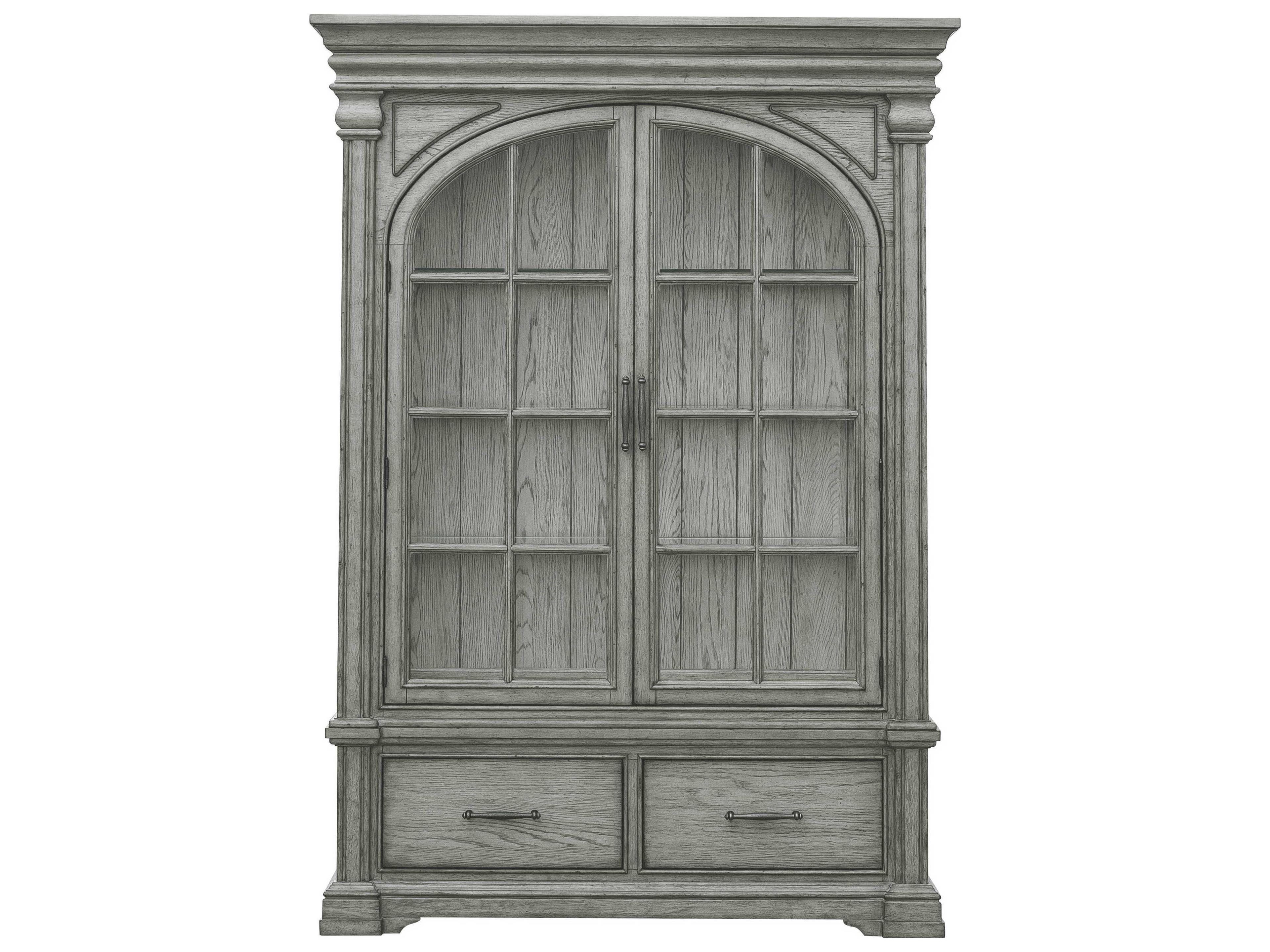Pulaski Madison Ridge Hardwood Gray Display Cabinet
