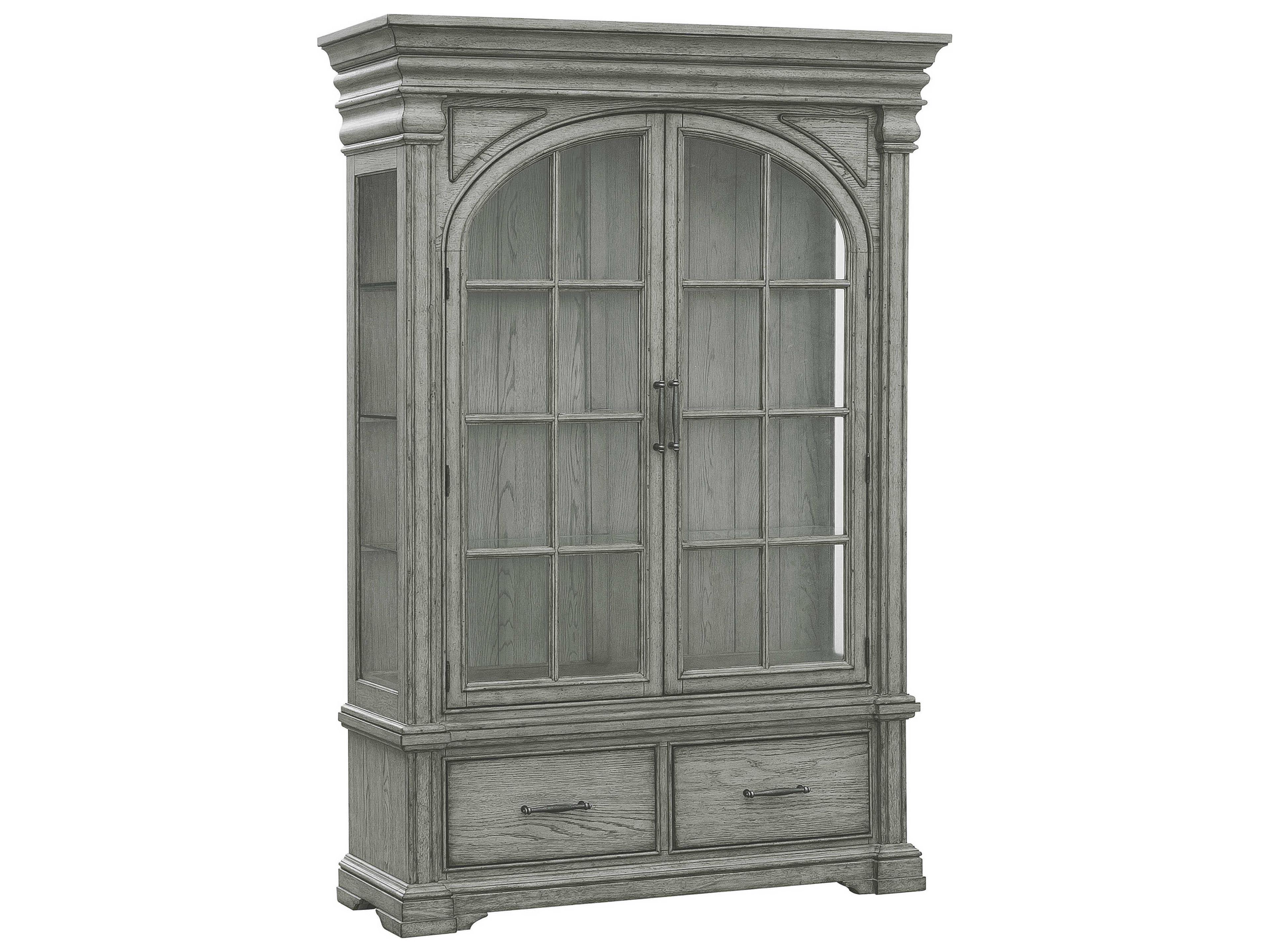 Pulaski Madison Ridge Hardwood Gray Display Cabinet