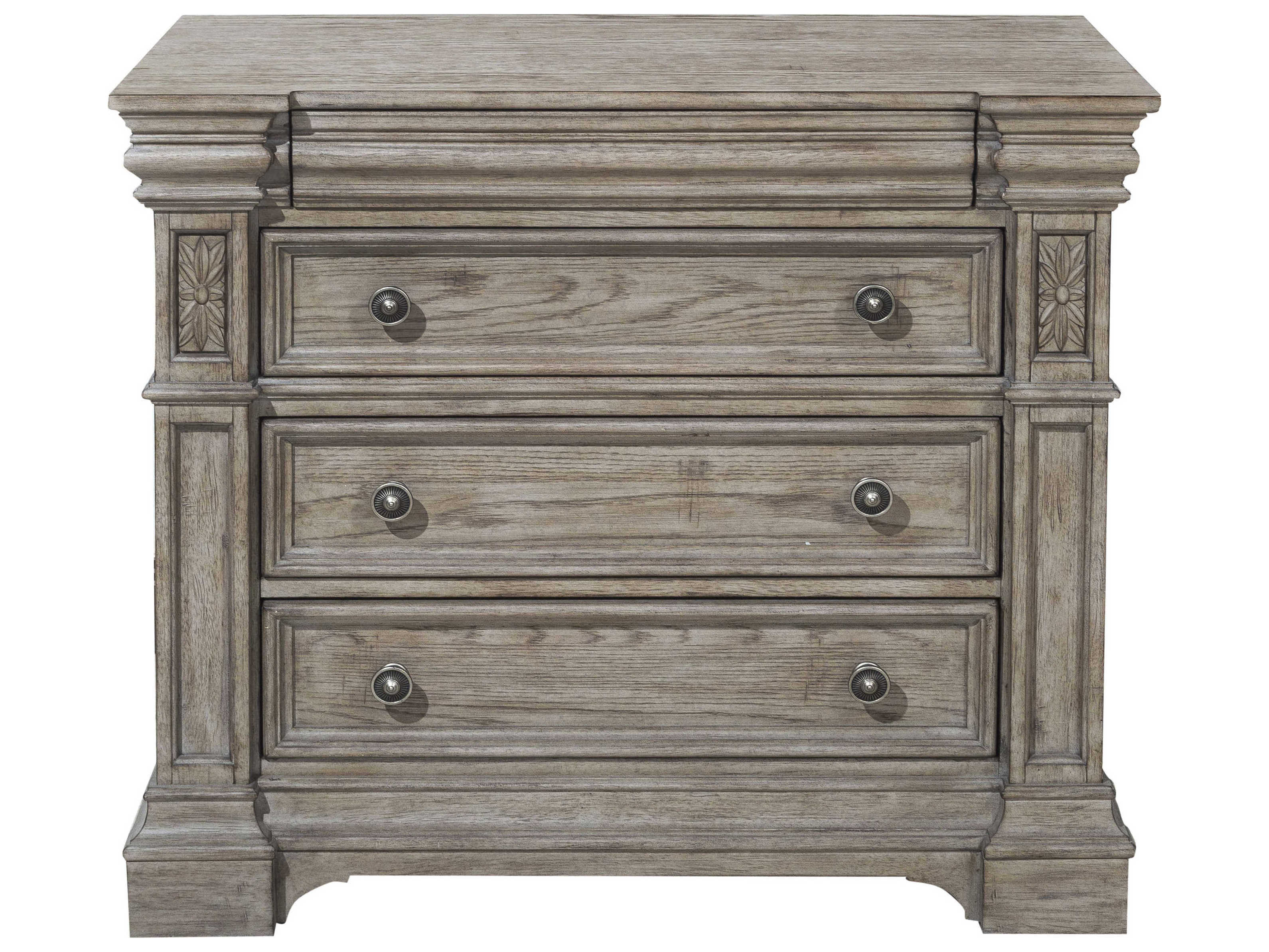 Pulaski Kingsbury Rubberwood Chest Nightstand
