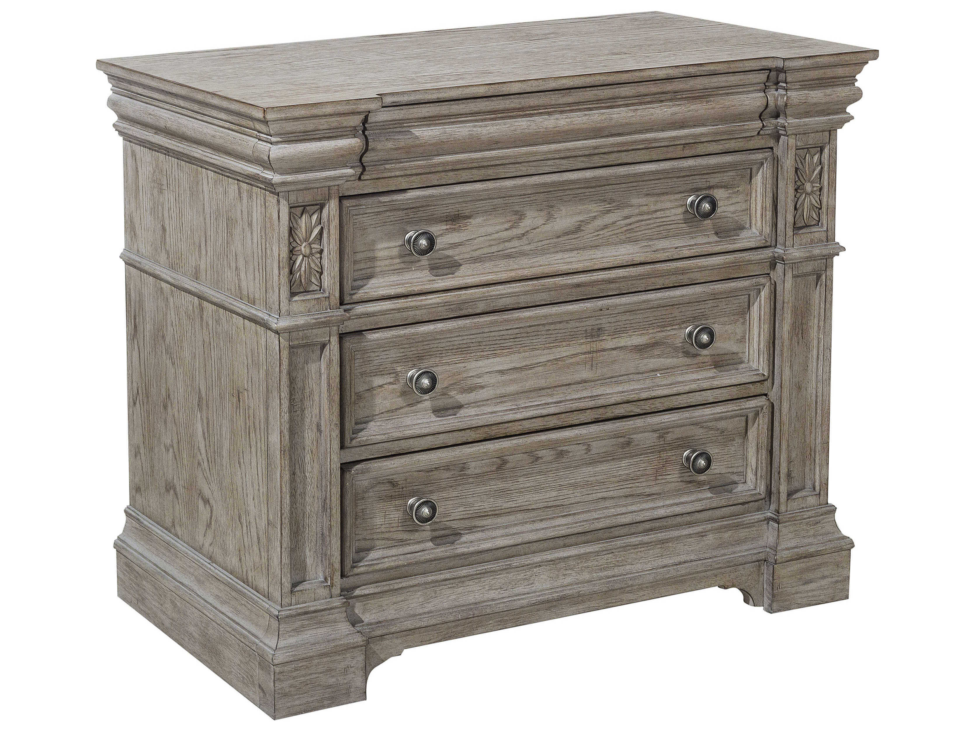 Pulaski Kingsbury Rubberwood Chest Nightstand