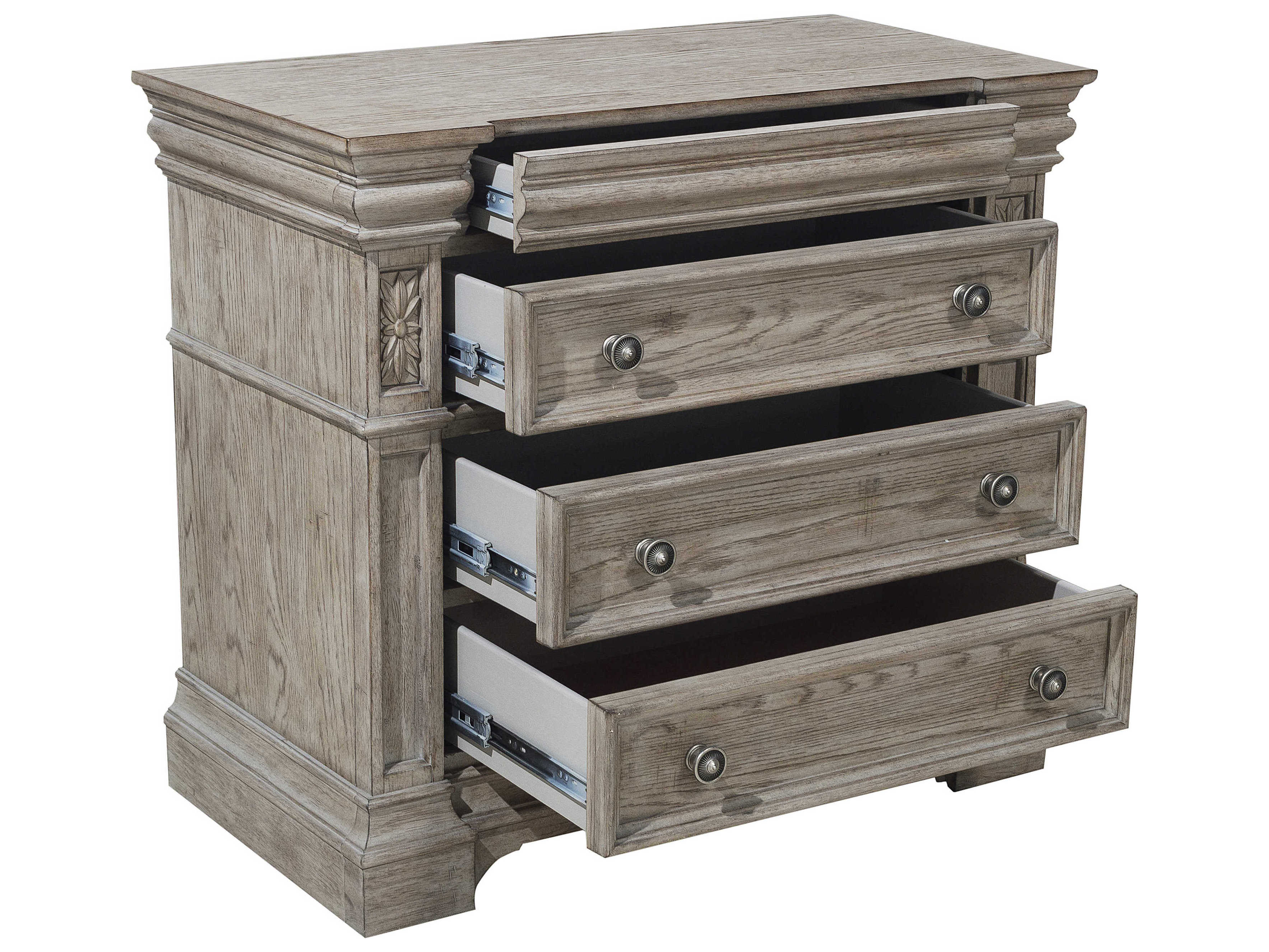 Pulaski Kingsbury Rubberwood Chest Nightstand