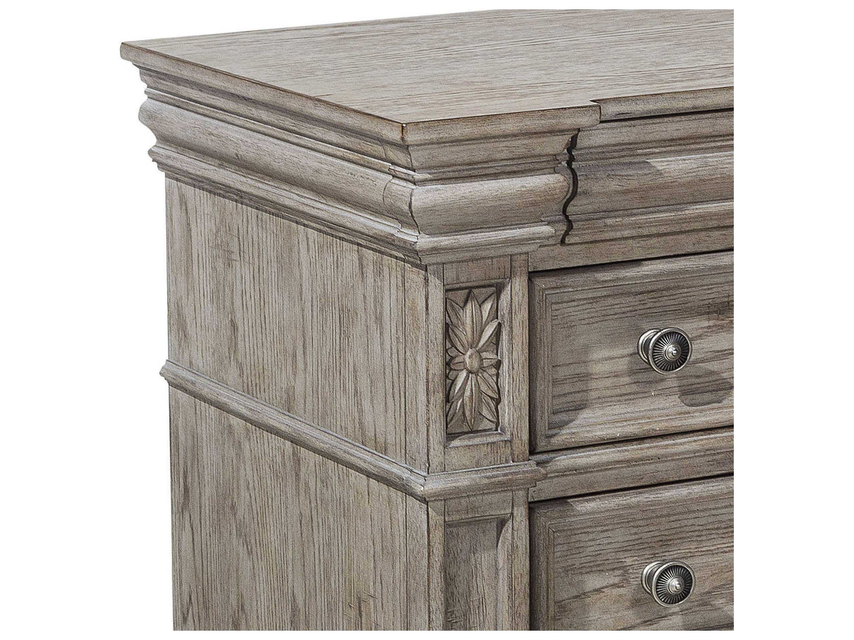 Pulaski Kingsbury Rubberwood Chest Nightstand
