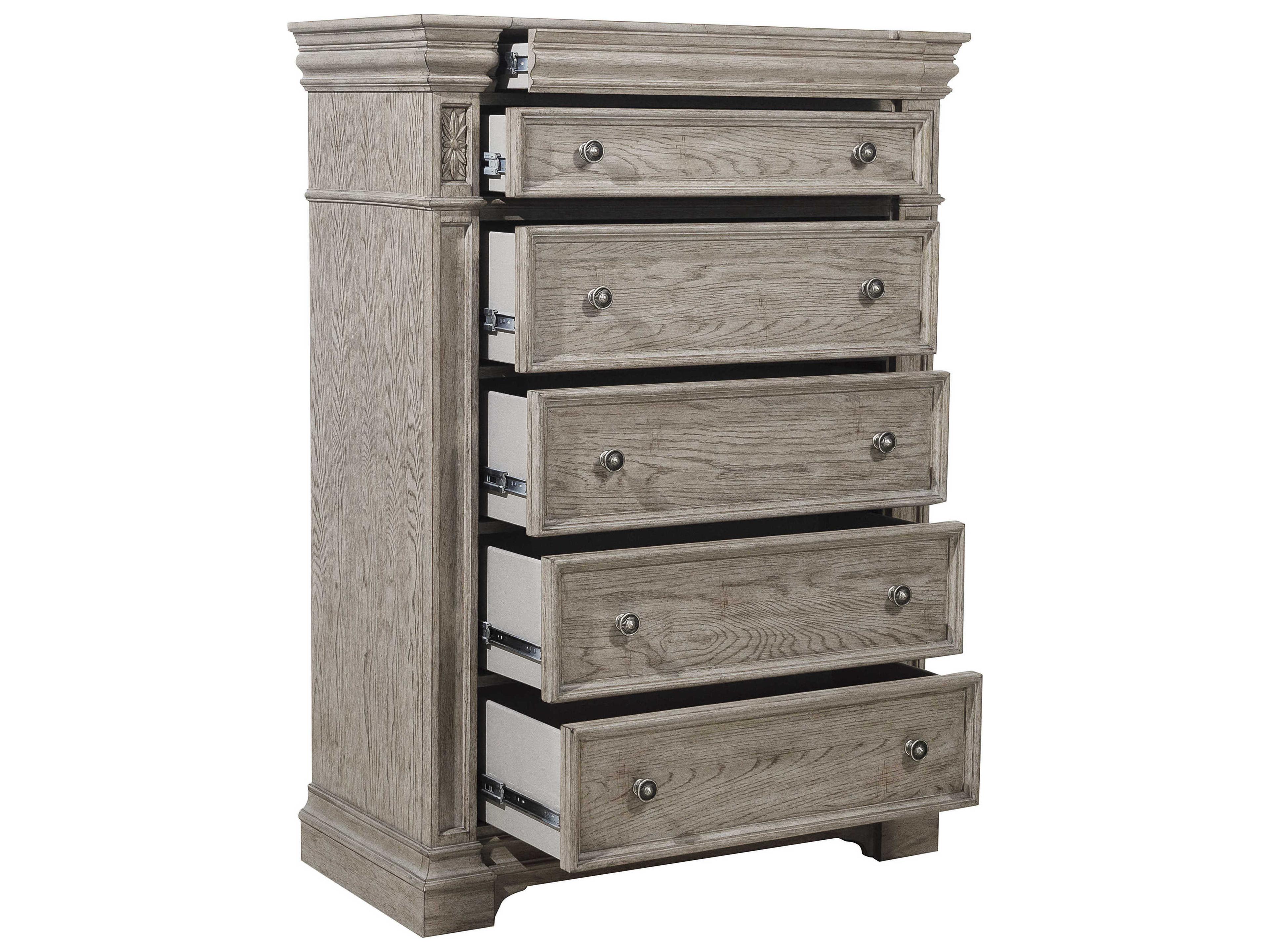 Pulaski Kingsbury 6-Drawers French Gray Oak Wood Accent Chest