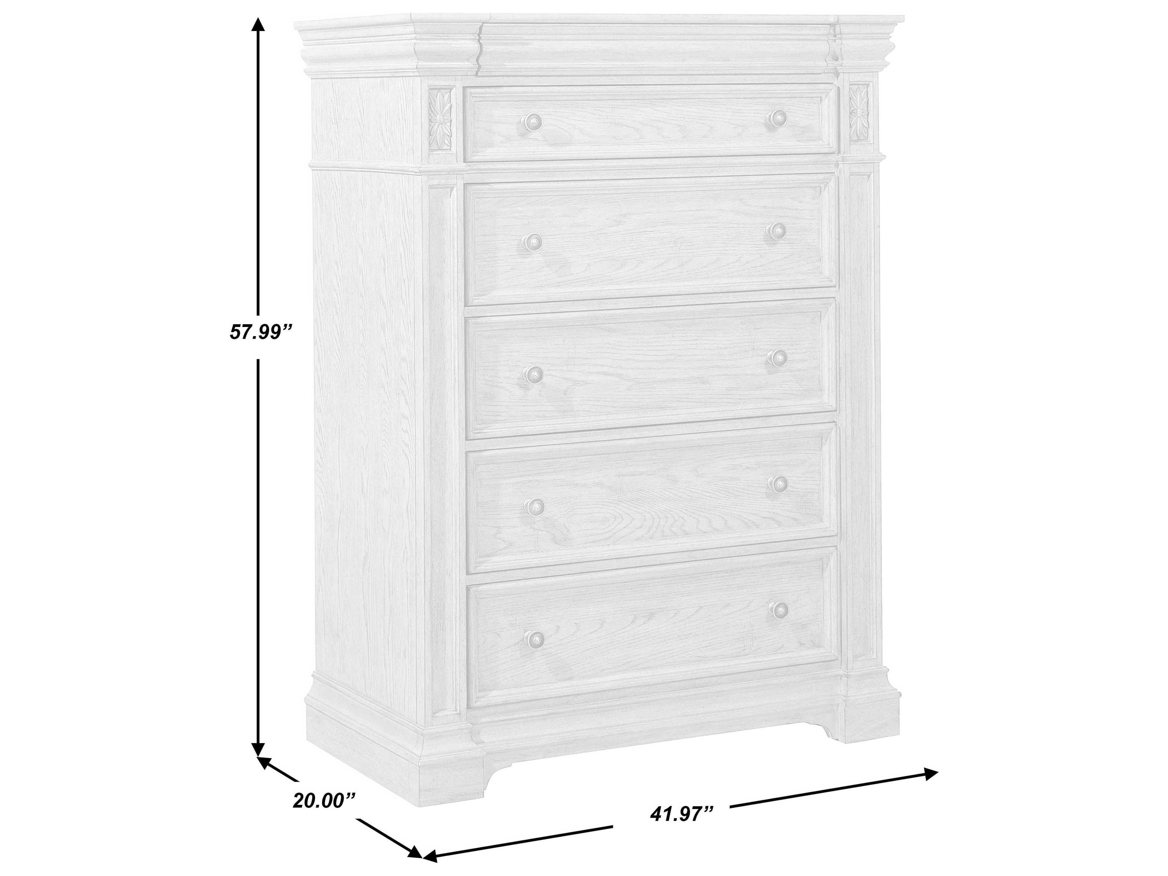 Pulaski Kingsbury 6-Drawers French Gray Oak Wood Accent Chest