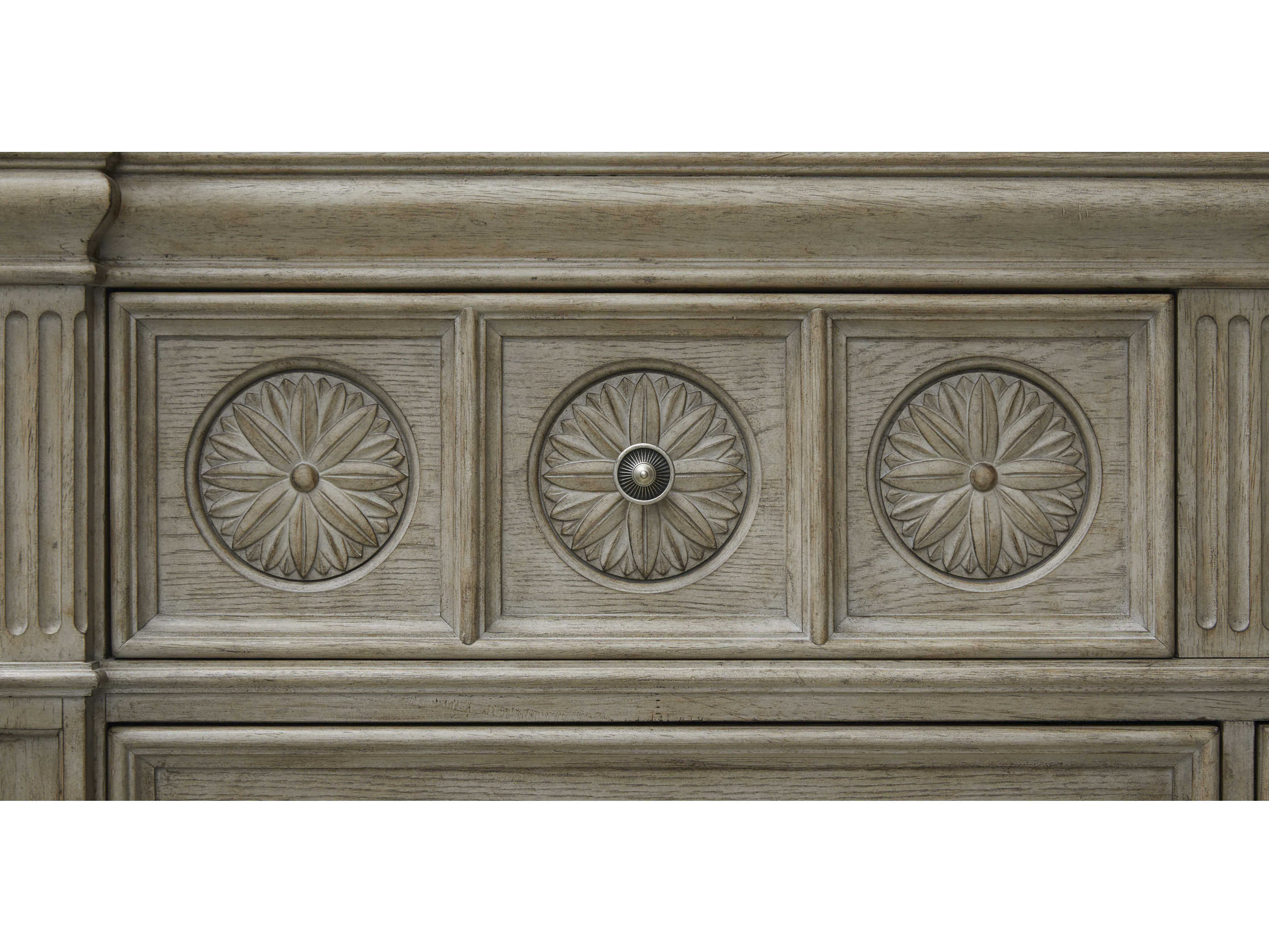 Pulaski Kingsbury 10-Drawers French Gray Rubberwood Accent Chest