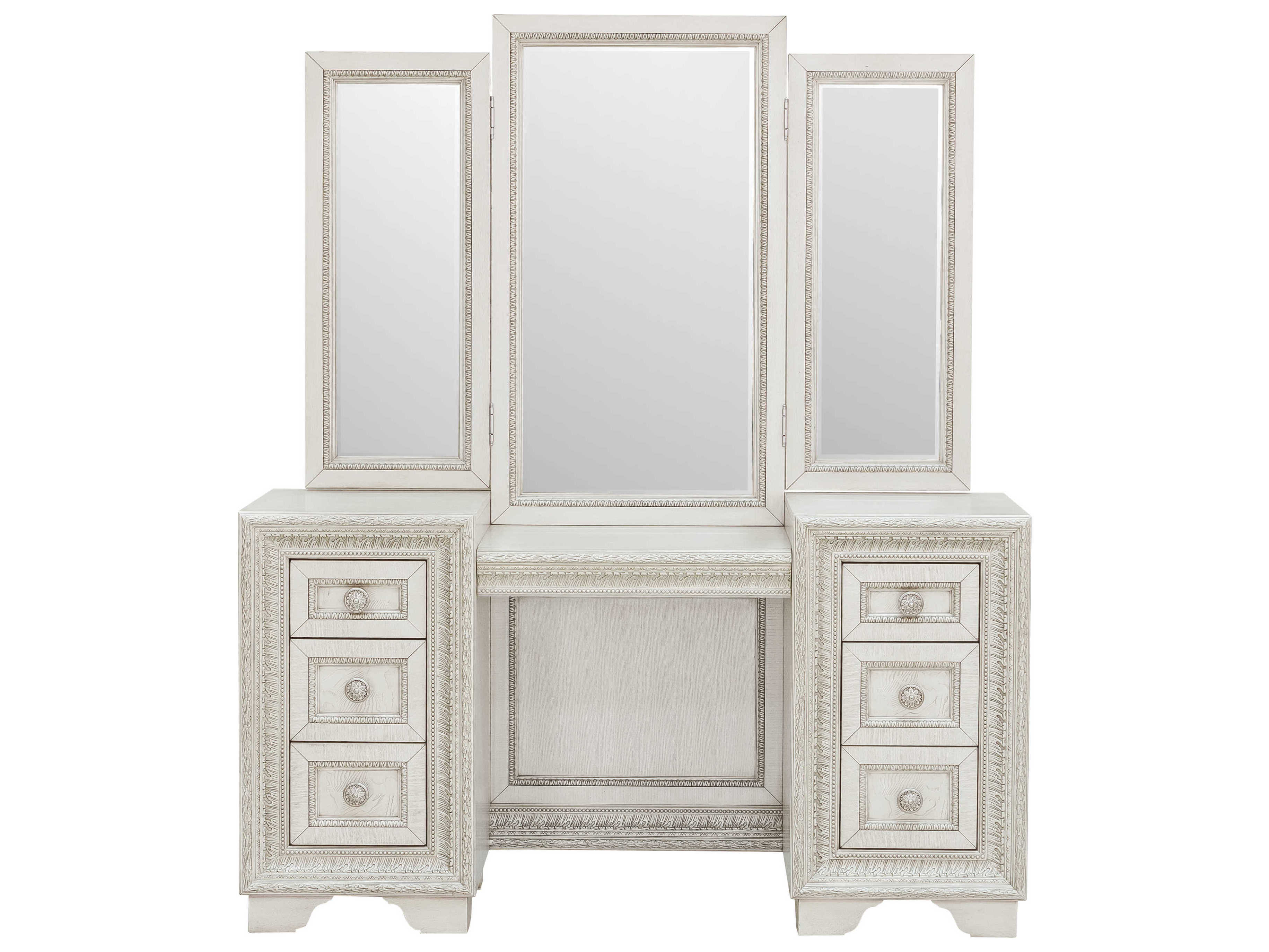Pulaski Camila Creamy White Rubberwood Vanity