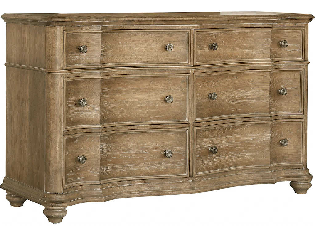 Pulaski Weston Hills 6-Drawers Brown Hardwood Double Dresser