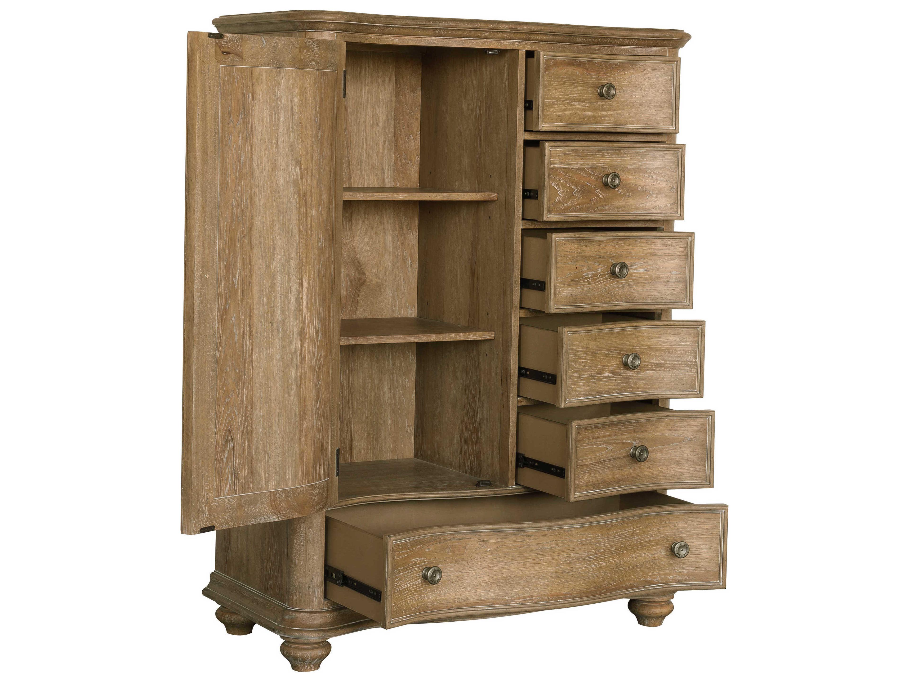 Pulaski Weston Hills 6-Drawers Flax Seed Brown Hardwood Accent Chest