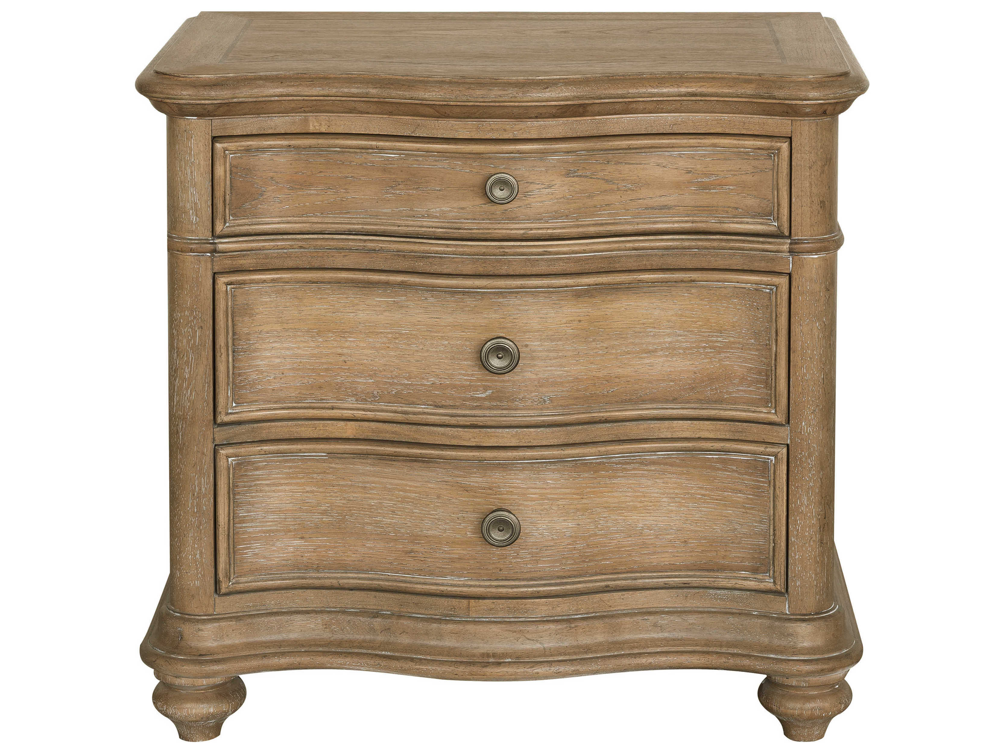 Pulaski Weston Hills 3-Drawers Brown Hardwood Nightstand