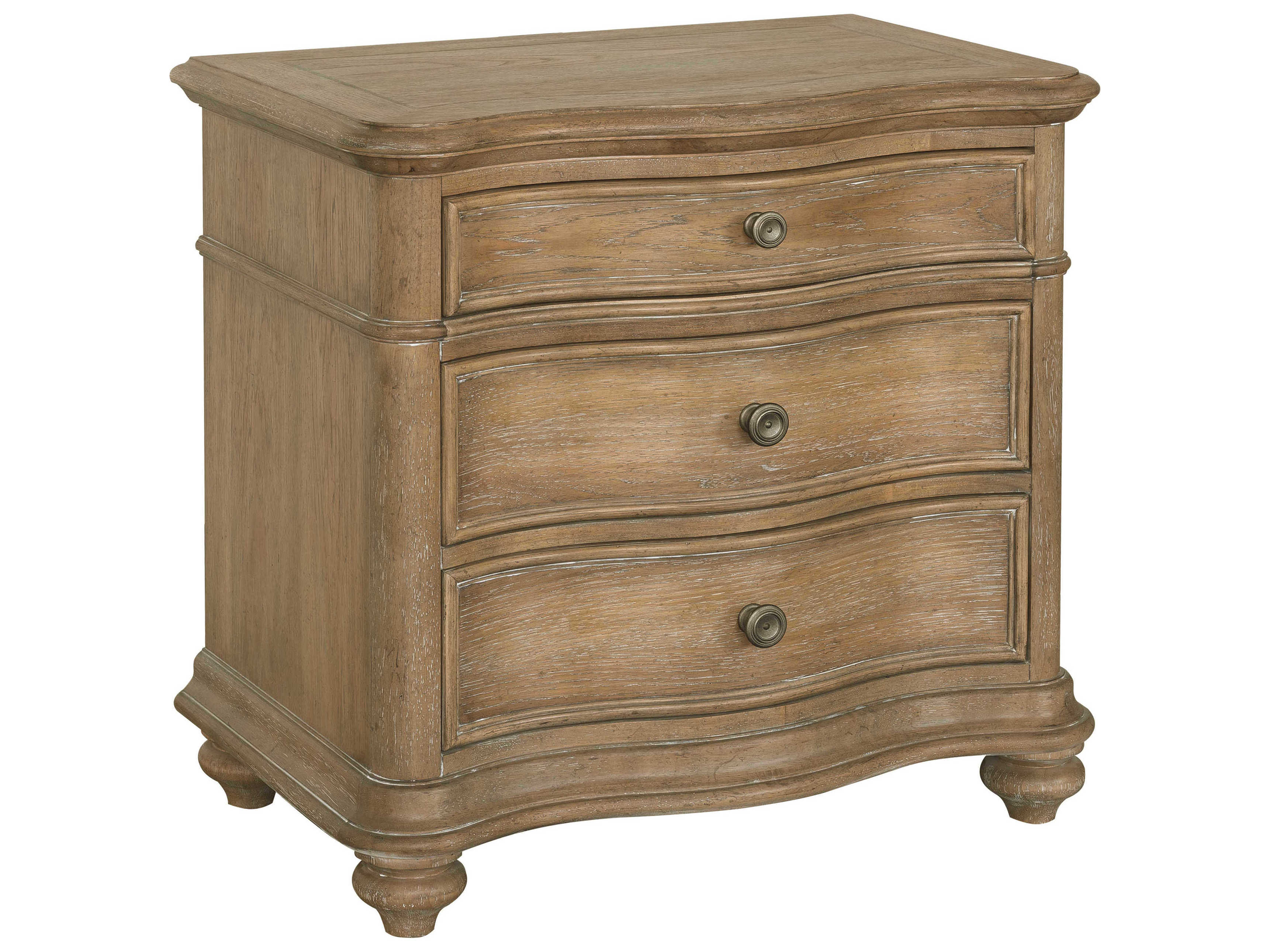 Pulaski Weston Hills 3-Drawers Brown Hardwood Nightstand
