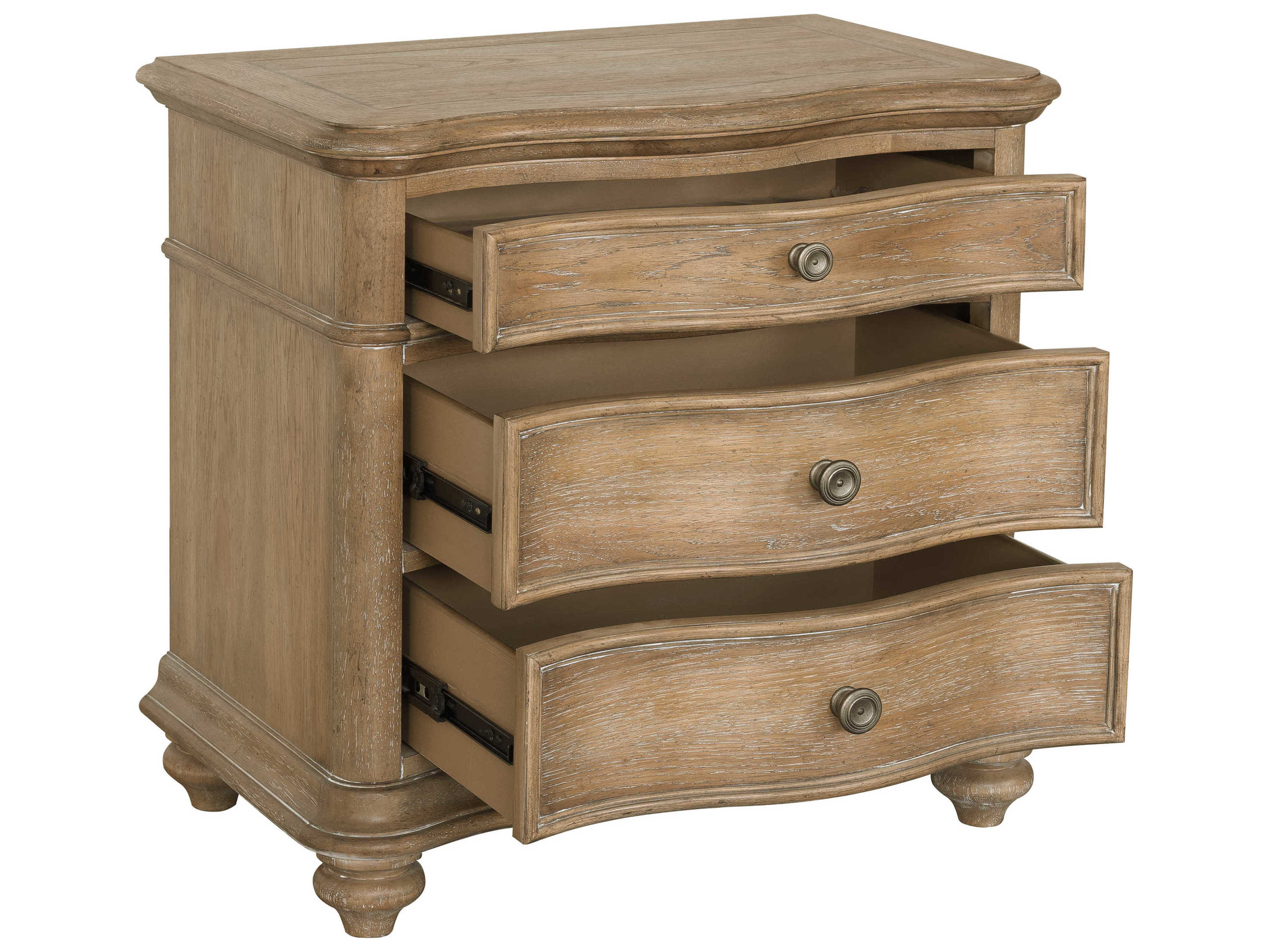 Pulaski Weston Hills 3-Drawers Brown Hardwood Nightstand