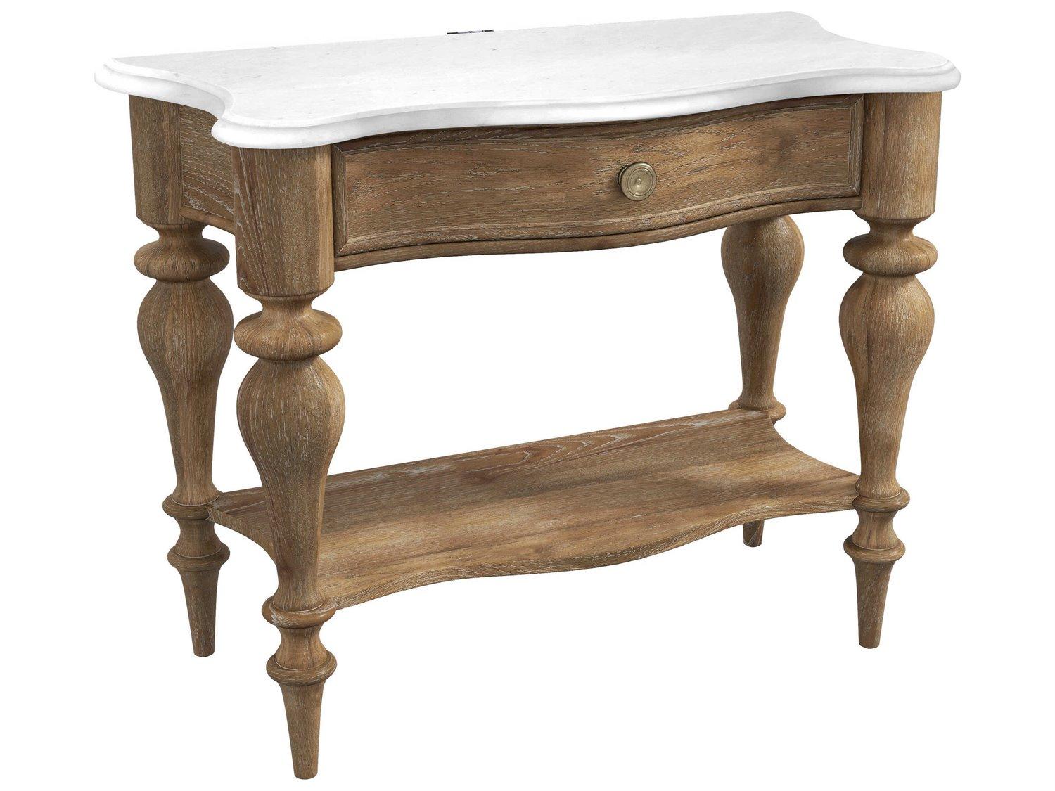 Pulaski Weston Hills 1-Drawer Brown Rubberwood Nightstand