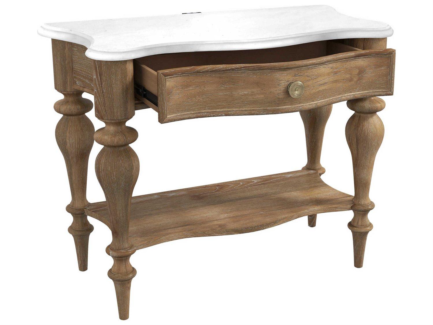 Pulaski Weston Hills 1-Drawer Brown Rubberwood Nightstand