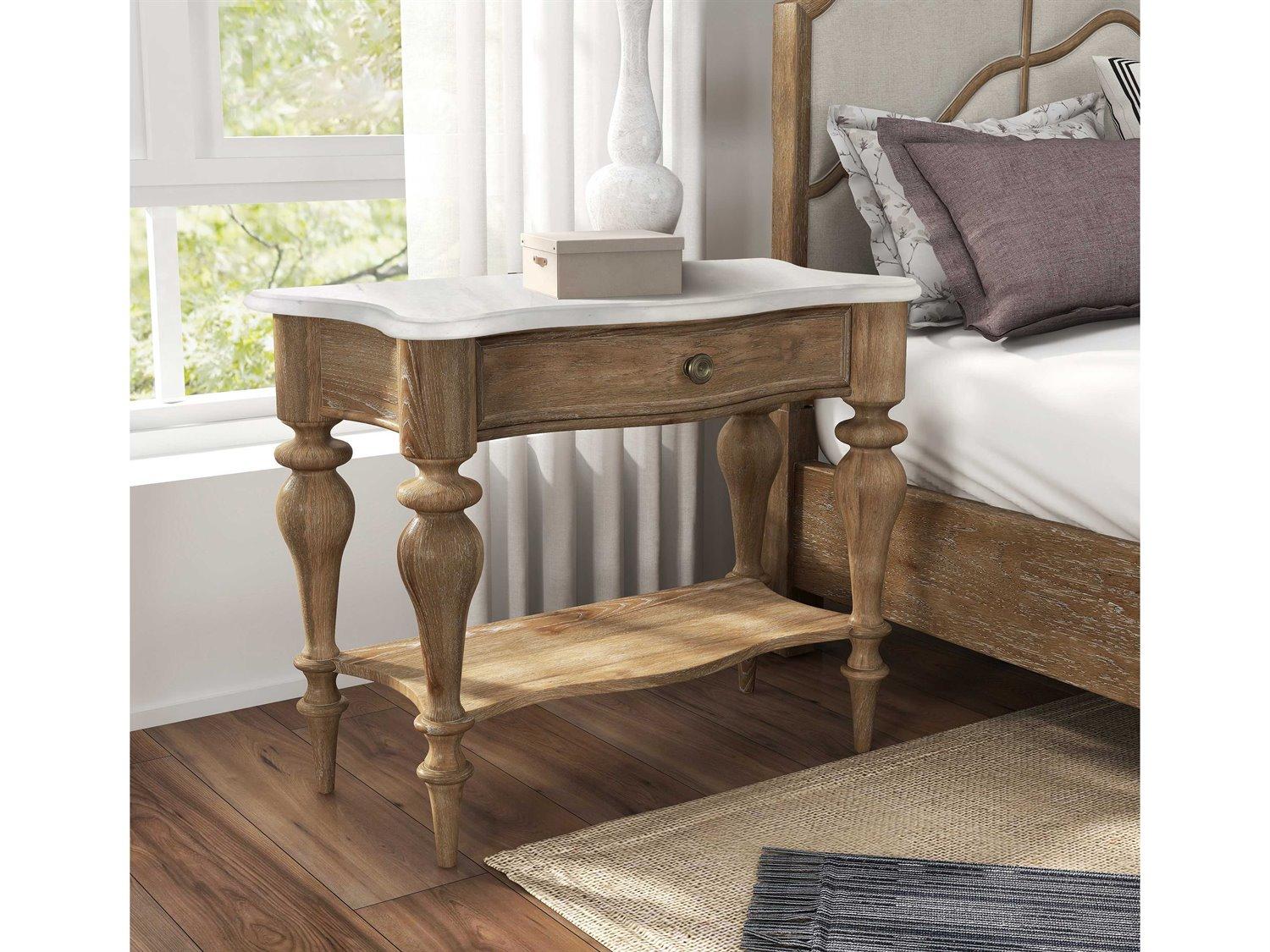 Pulaski Weston Hills 1-Drawer Brown Rubberwood Nightstand
