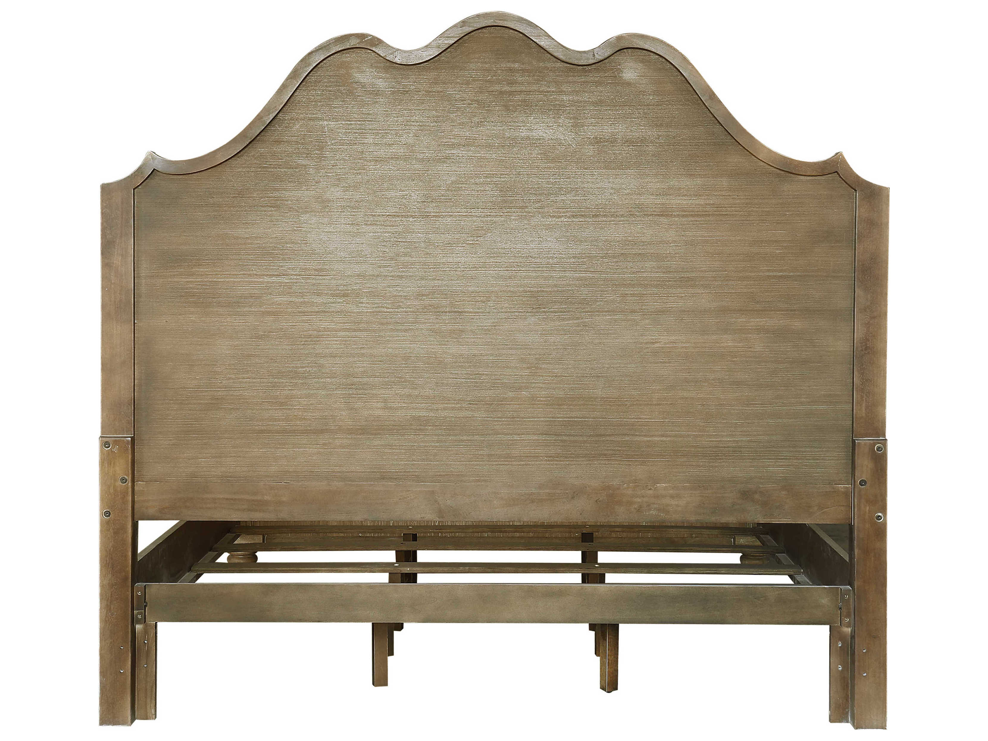 Pulaski Weston Hills Linen Textured Natural Brown Hardwood Upholstered California King Panel Bed