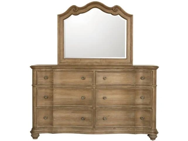 Pulaski Weston Hills 6-Drawers Brown Double Dresser with Mirror