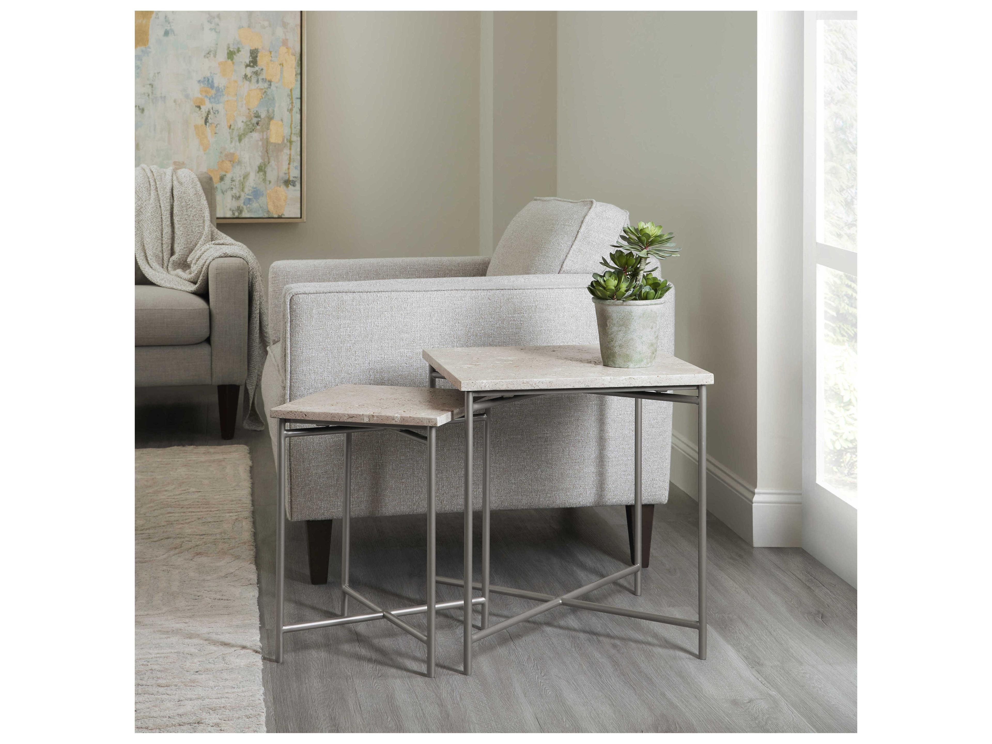 Pulaski Accents Small Stone Top Nesting table