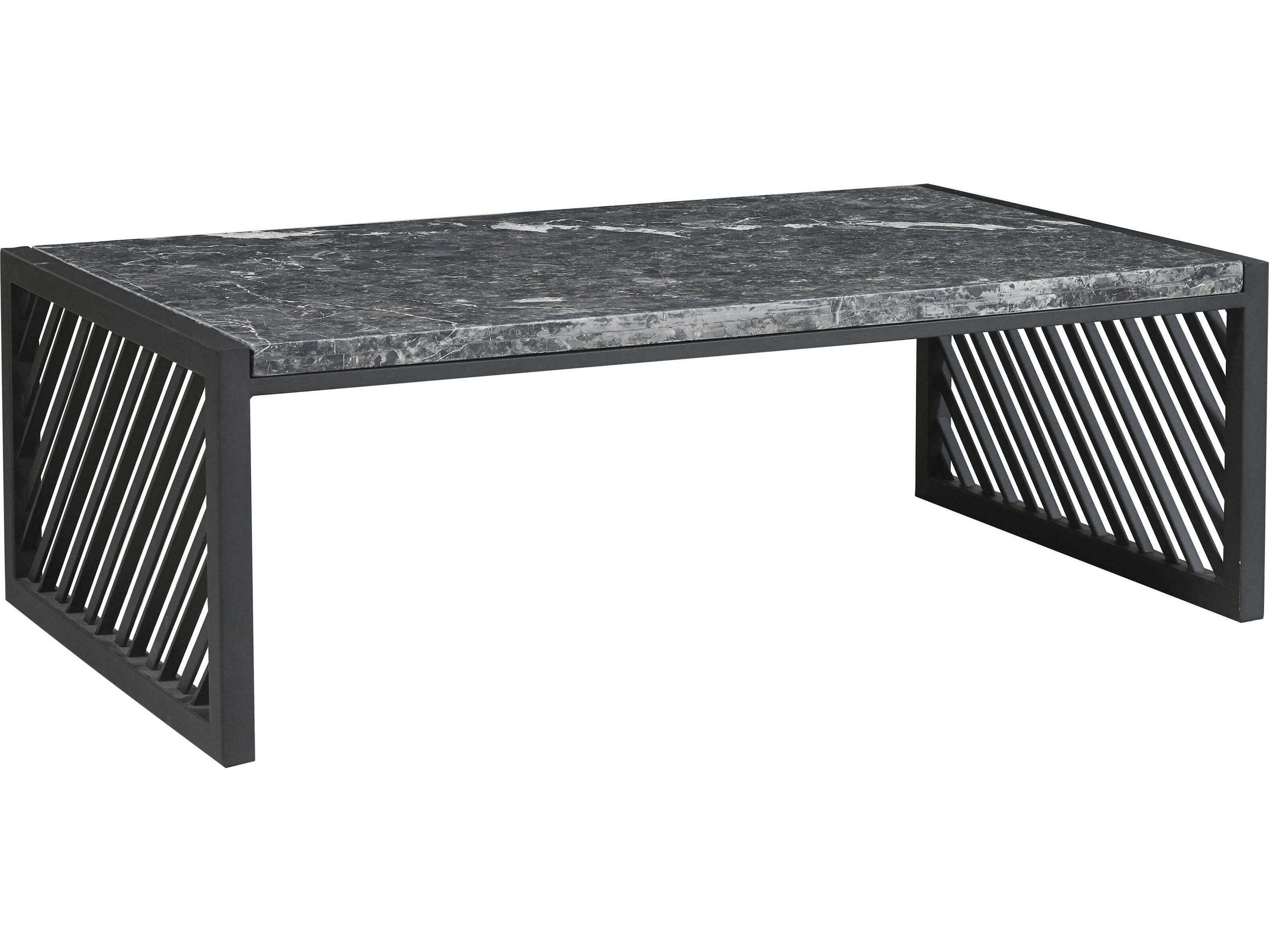 Pulaski Accents Modern Industrial Stone Top Cocktail Table